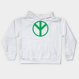 Green World Life Conservation Protest Symbol Kids Hoodie